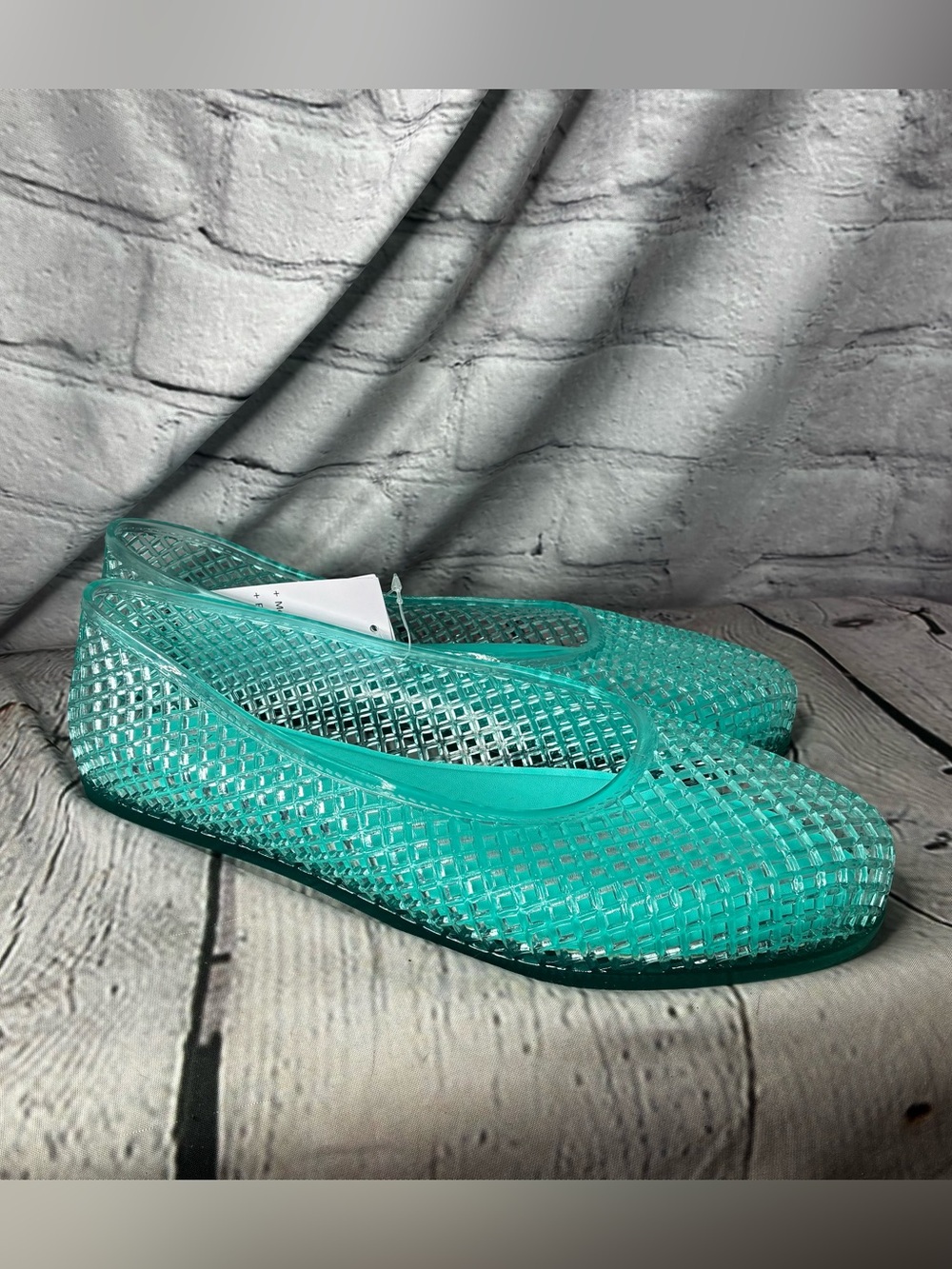 Under the Sea Jasmine Ariel Mermaid Fairy Jellycore Lattice Ballet Flats 10 NWT